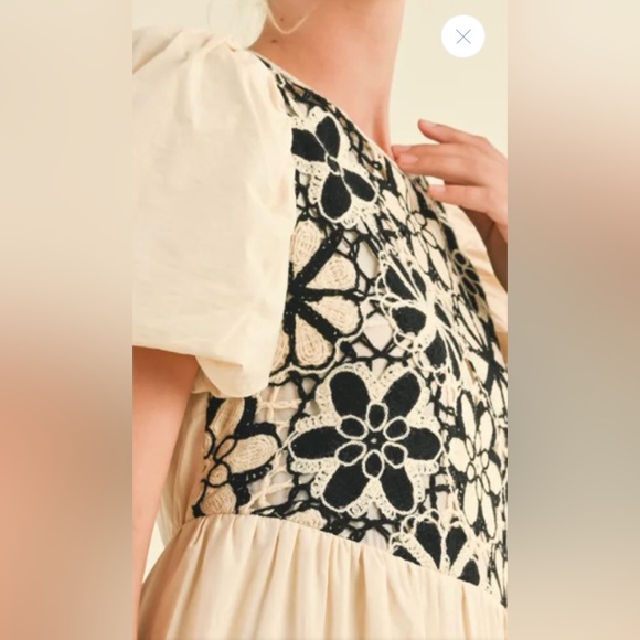 &merci Crochet Midi Dress - Picture 6 of 11